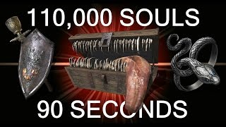 DARK SOULS 3 110000 Souls in 90 Seconds quotUPDATEDquot Best Soul Farming Method [upl. by Pinelli]