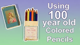 TESTING 100 YEAR OLD COLORED PENCILS [upl. by Winshell]