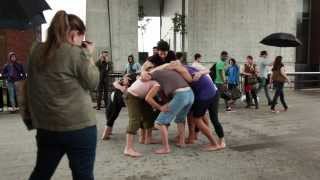 Simone Forti Huddle performance on the High Line [upl. by Nosredneh745]