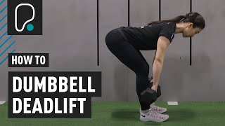 COMPOUND EXERCISES  How to do a Dumbbell Deadlift [upl. by Soule816]