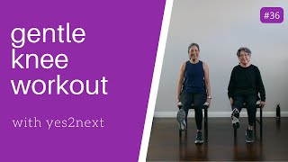 GENTLE KNEE WORKOUT  Seniors Beginner Exercisers [upl. by Hedwig]