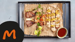 Trio de brochettes – Recette Migusto [upl. by Jaret421]