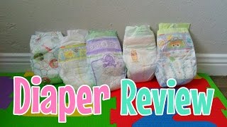 Diaper Review 2016  Huggies Pampers amp Luvs [upl. by Anuaik]