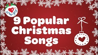 Top 9 Christmas Songs and Carols with Lyrics [upl. by Dwaine]