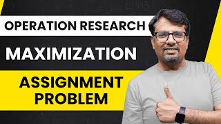 Assignment Problem  Hungarian Method  Maximization Assignment Problem [upl. by Coffey21]