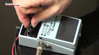 BOSS CE5 Stereo Chorus Ensemble Pedal Review by Sweetwater Sound [upl. by Chalmer]