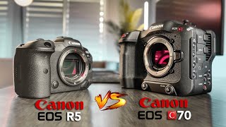 Canon R5 vs Canon C70  InDepth Video Shootout [upl. by Ekaterina181]