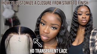 Detailed How To Pluck A 5x5 Closure Wig Beginner Friendly  Crimps amp Install ft Alipearl Hair [upl. by Ecinahs]