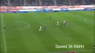 Gareth Bale Speed 36 kmh [upl. by Kacie]