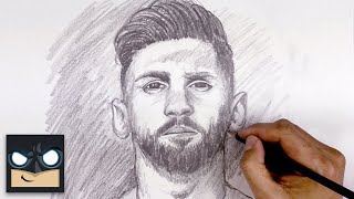 How To Draw Lionel Messi  Sketch Tutorial [upl. by Skelton]