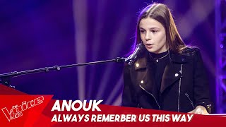 Anouk  Always remember us this way  Blind Auditions  The Voice Kids Belgique [upl. by Anialam]