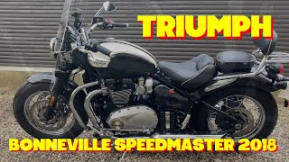 Triumph Bonneville Speedmaster  brief tour and engine sound [upl. by Elehcin952]