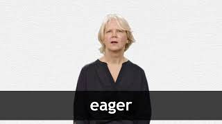 How to pronounce EAGER in American English [upl. by Xad]