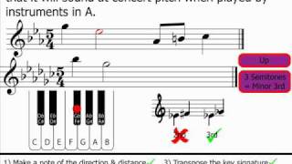 Music Theory  Transposition Part 2 [upl. by Elfrieda]