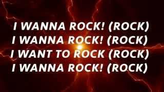 Twisted Sister  I Wanna ROCK LYRICS [upl. by Huntlee]