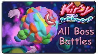 Kirby and the Rainbow Curse All Bosses [upl. by Eneja]