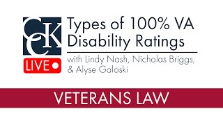 Types of 100 VA Disability Ratings [upl. by Golanka260]