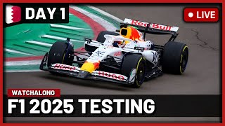 🔴F1 2025 PreSeason Testing LIVE Watchalong  Day 1 [upl. by Hershell284]