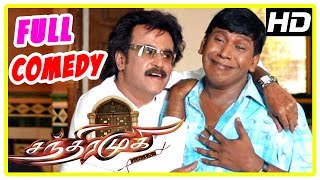 Chandramukhi Tamil Movie  Full Comedy Scenes  Rajinikanh  Vadivelu  Manobala [upl. by Jaala]