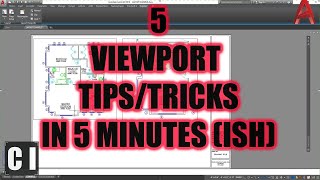 AutoCAD How to Create Viewports Quicker 5 Tips amp Tricks in 5 Minutes Almost [upl. by Ruvolo]