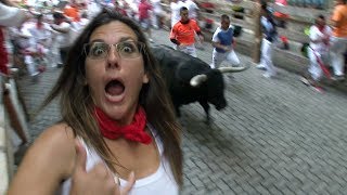 Gored Running of the BULLS  Everything to know  Pamplona Spain [upl. by Araht960]