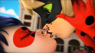 Miraculous Ladybug quotLadybug kisses Cat noirquot English Dub [upl. by Ardnama]