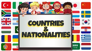 Countries and Nationalities  Learn English [upl. by Idroj]