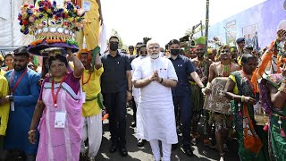 Highlights from PM Modis visit to Navsari and Ahmedabad in Gujarat [upl. by Hesketh743]