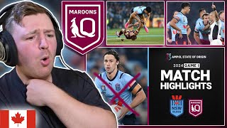 HOCKEY FAN REACTS State of Origin Game 1 2024  NSW Blues vs QLD Maroons [upl. by Townshend]