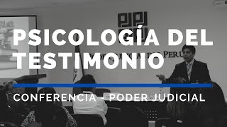 Conferencia sobre Psicología del Testimonio [upl. by Northrup89]