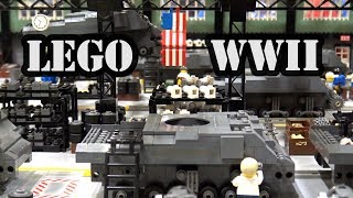 LEGO WWII M4 Sherman Tank Factory Arsenal  Brickworld Chicago 2018 [upl. by Alvira]