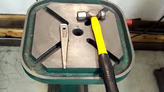 How To Remove A Morse Taper Mounted Chuck From A Drill Press [upl. by Sophia407]