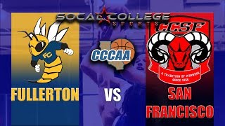 CCCAA Mens Basketball Final Fullerton vs CCSF  31719  1pm [upl. by Kalinda]