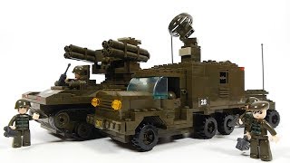 Sluban M38B6700 Rocket Launch System  Military Building Kits [upl. by Akihsal446]