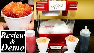 Nostalgia RSM602 Retro Snow Cone Maker Review and Demo [upl. by Ogilvie]