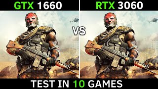 GTX 1660 vs RTX 3060  Test In 10 Games  1080p [upl. by Letta817]