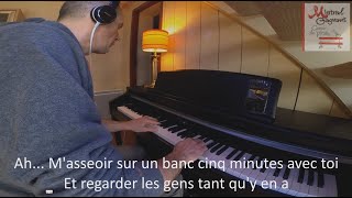 Renaud CÅ“ur de pirate  Mistral gagnant  Piano  KARAOKE [upl. by Nnasor]