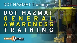 DOT HAZMAT General Awareness [upl. by Attenra]