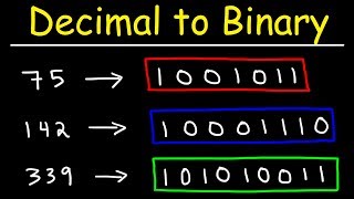 How To Convert Decimal to Binary [upl. by Shimkus]