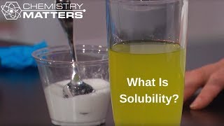 What Is Solubility  Chemistry Matters [upl. by Flodnar]