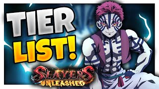 THE ULTIMATE SLAYERS UNLEASHED TIER LIST [upl. by Fair]