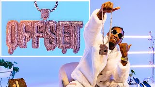 Offset Shows Off His Insane Jewelry Collection  GQ [upl. by Tirma]