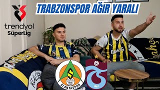 ALANYASPOR 21 TRABZONSPOR FANATİK FENERBAHÇELİLER MAÇA TEPKİ VERDİ [upl. by Nnairak]