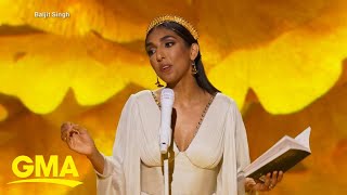 Poet Rupi Kaur brings poetry to new heights with special ‘Rupi Kaur Live’ l GMA [upl. by Lattonia551]