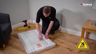 How to install a Stelrad Horizontal Radiator [upl. by Rolland333]