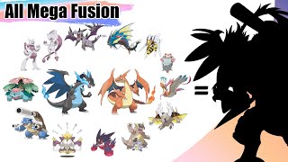 All Kanto Mega Evolutions Fusion  Top 30 Pokémon Fusion Compilation  Max S [upl. by Mattie328]