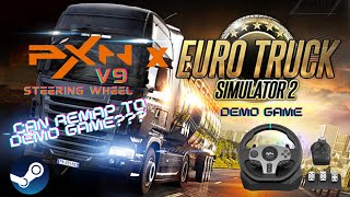 Pxn v9 steering wheel  Euro truck simulator 2 DEMO Steam [upl. by Notsirt550]