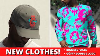 GTA Online  HOW to UNLOCK Bigness Faces Sweater amp Güffy Double Logo Cap [upl. by Tann]