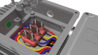 STAR DELTA CONNECTION FOR 3 PHASE MOTORS [upl. by Ahsirat391]