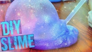 DIY GALAXY SLIME WITHOUT BORAX [upl. by Suruat318]